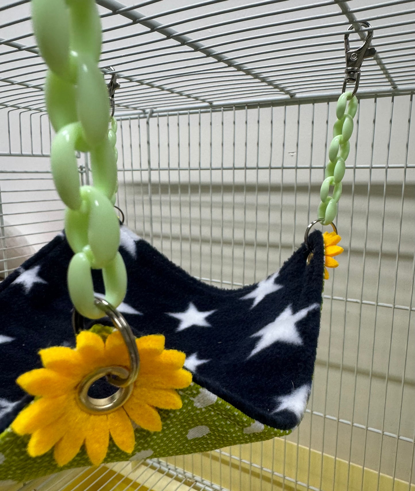 20x20cm Handmade Sunflower Hammock for Parrot Bird Toys Organic Bird Cages Accessories Lovebird Budgie Pacific Parrotlet Small Animals