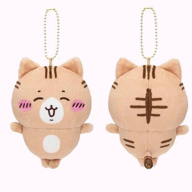 Japan ChiiKawa Halloween | Hachiware with Neko Cat Kitten - Mini Plush Doll Keychain