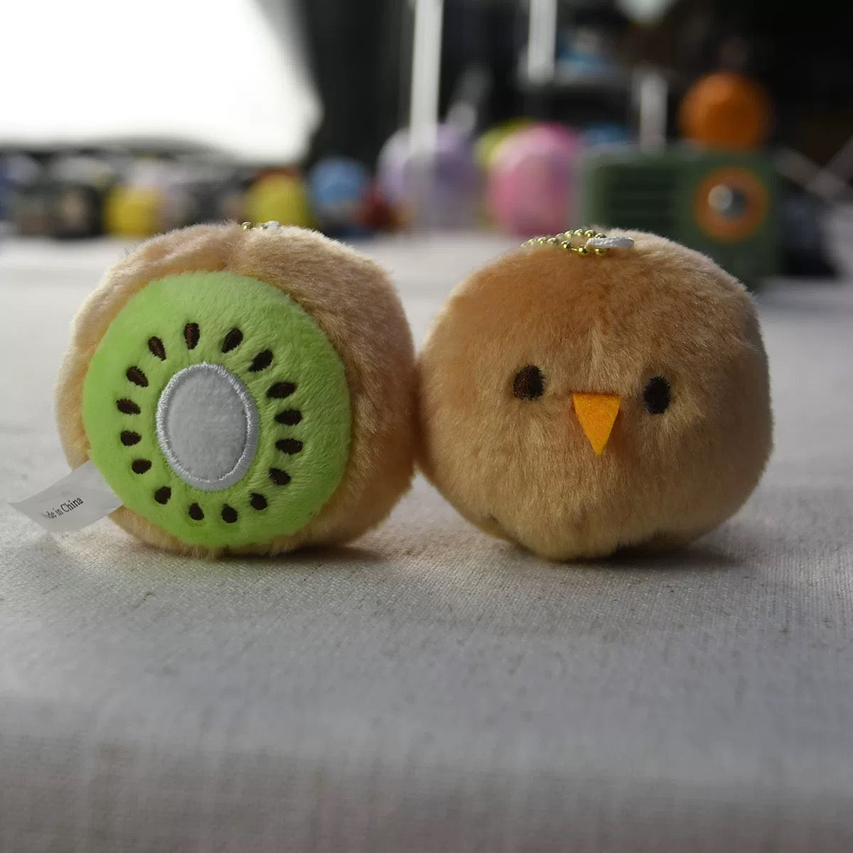 Japan Yell Bird Collection Plush Keychain | Kiwi Green Yellow - Lovely Animal Bird Collection