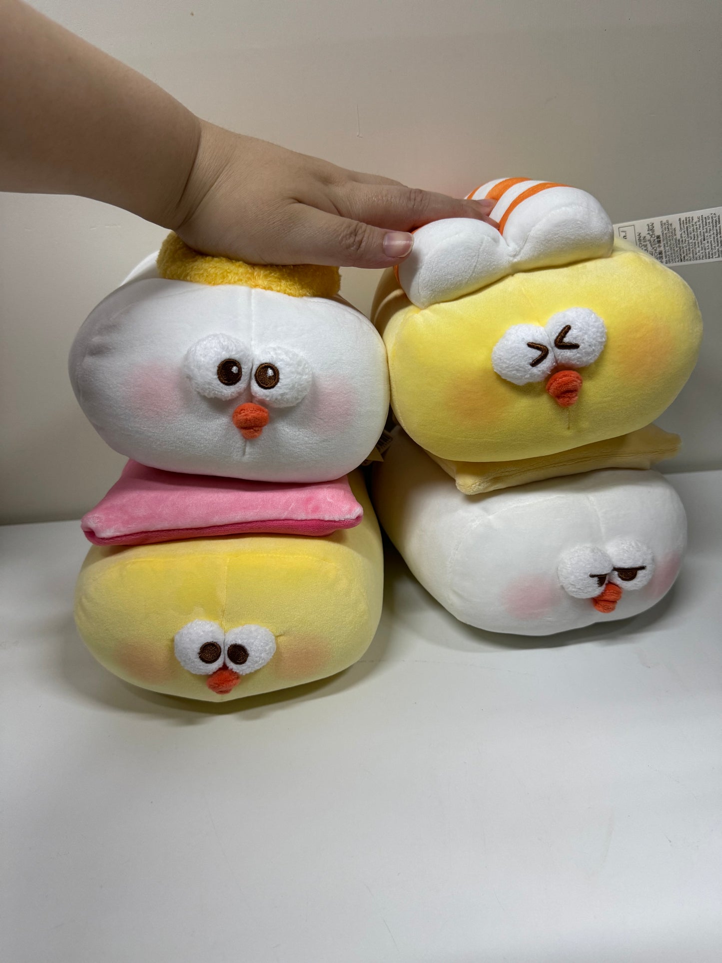 Lovely Chicken Fat Dundun Plush Doll | Sushi Chick Full Set of 4 - Children Gift Animal Plush Doll