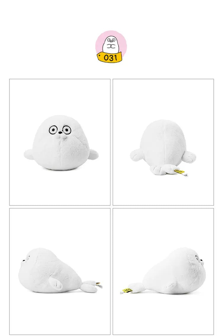 Lovely Seal Sealook Plush Doll | 001 Blue 002 Yellow 011 Grey 031 White - Children Gift Animal Plush Doll