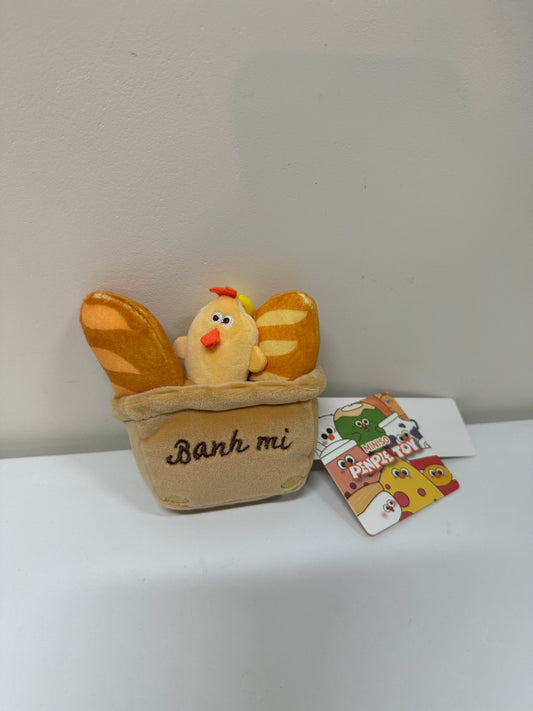 Lovely Chicken Fat Dundun Plush Doll Keychain | French Bread Chick  - Children Gift Animal Mini Plush Doll