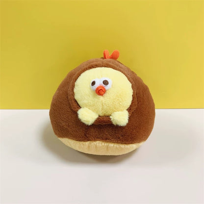 Lovely Chicken Fat Dundun Plush Doll Big Keychain | Wealth Dun Dun Set of 5 - Children Gift Animal Plush Doll