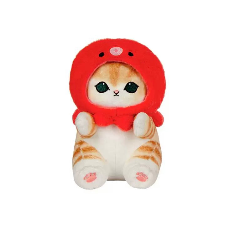 Japan Artist Mofusand Cat Neko Ocean Marine | Octopus Crab Salamander Globefish - 23cm Mascot Plush Doll