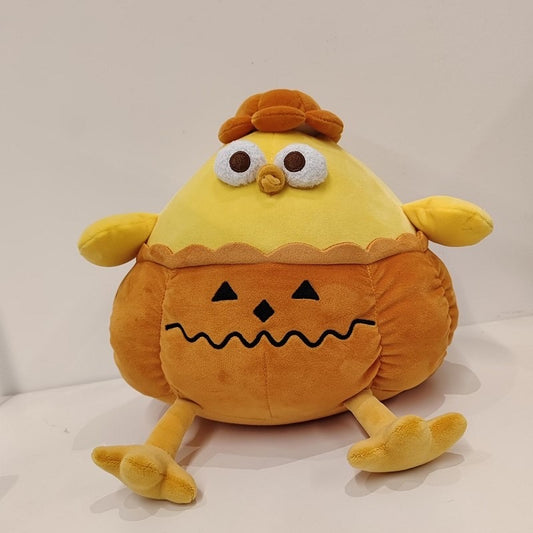 [Pre Order] Lovely Chicken Fat Dundun Plush Doll | Halloween Pumpkin Chick - Children Gift Animal Plush Doll