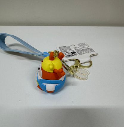 Lovely Chicken Fat Dundun Plastic Keychain | Dunny with DunDun Chick Hat - Children Gift Animal Lanyards