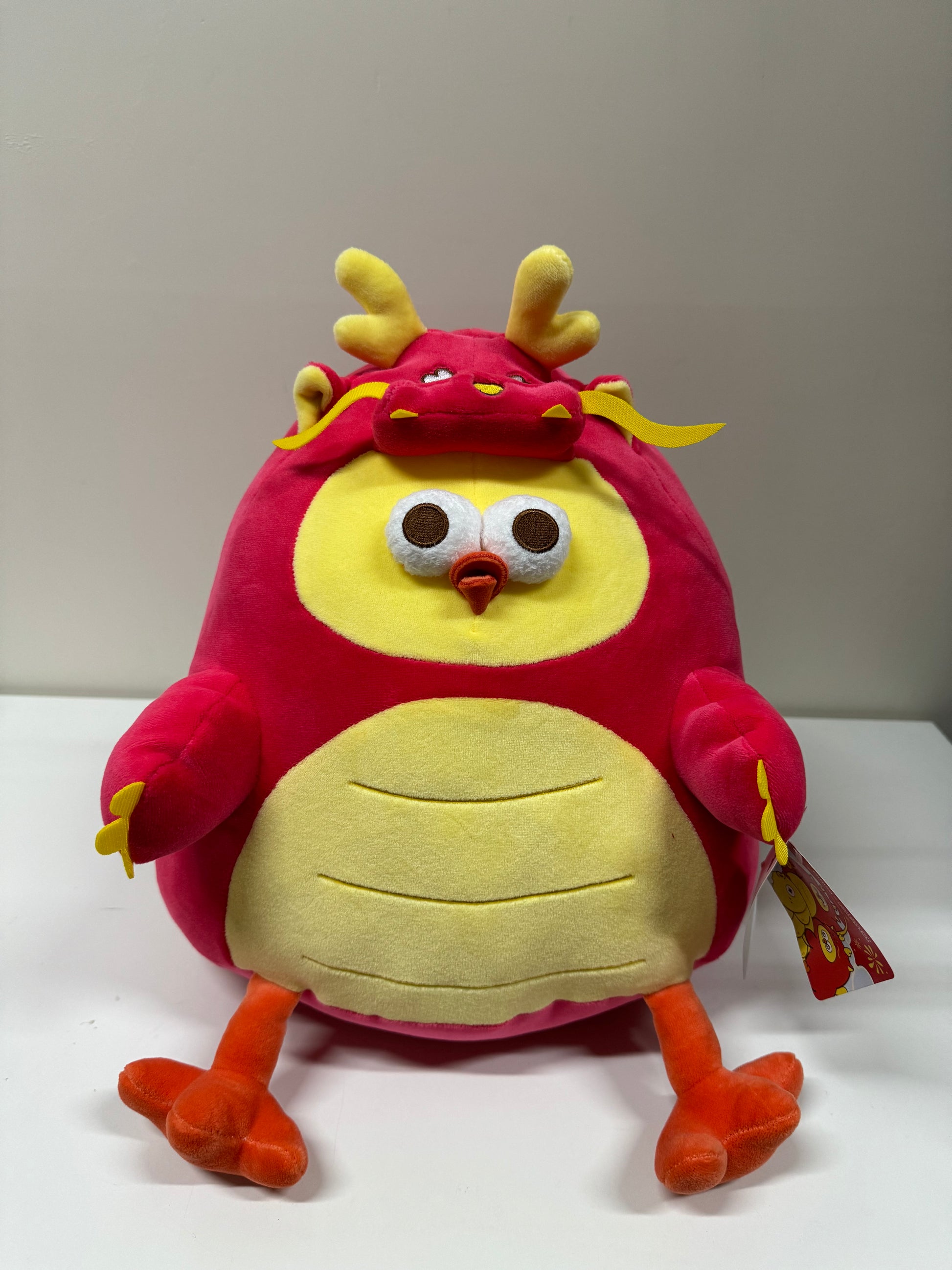 Lovely Chicken Fat Dundun Plush Doll | Giant Red Dragon Chick - Children Gift Animal Plush Doll