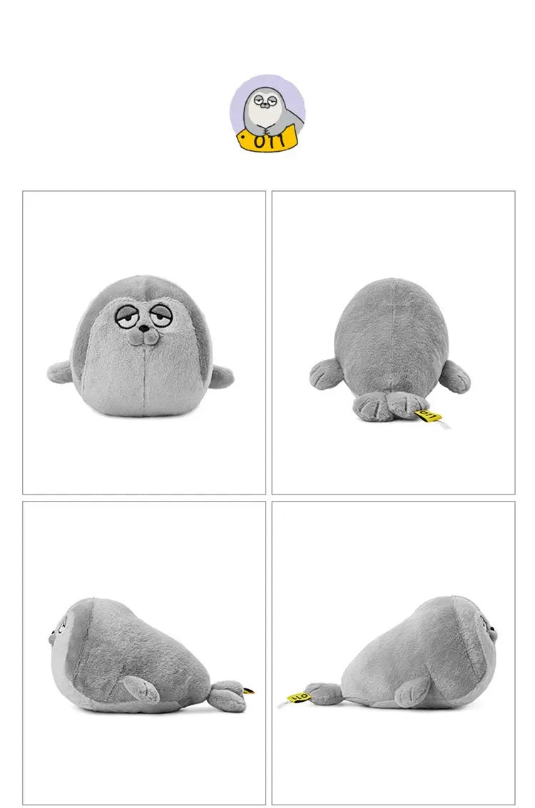 Lovely Seal Sealook Plush Doll | 001 Blue 002 Yellow 011 Grey 031 White - Children Gift Animal Plush Doll