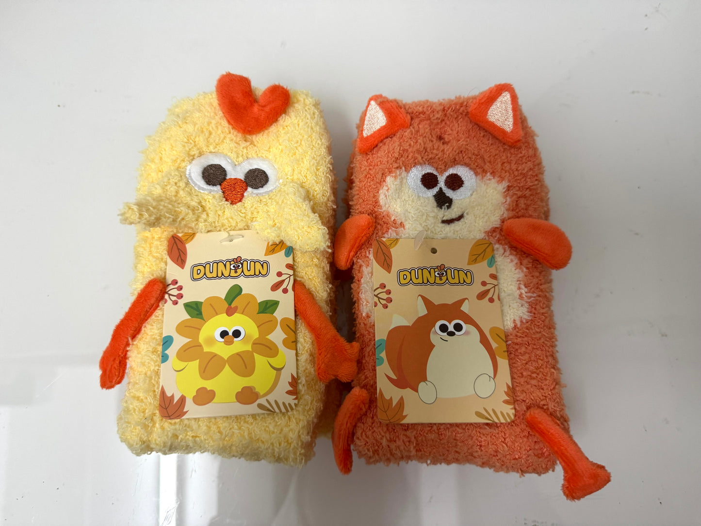 Lovely Chicken Fat Dundun Fun Home Socks | DunDun Chicken Dunny Fox - Children Gift Animal Kawaii Items