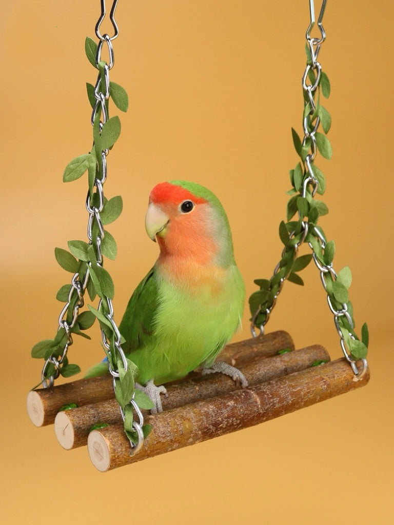 15x21cm Forest Style New Design Big Swings Natural Tree Branch Parrot Bird Toys Organic Bird Cages Accessories Lovebird Budgie Pacific Parrotlet