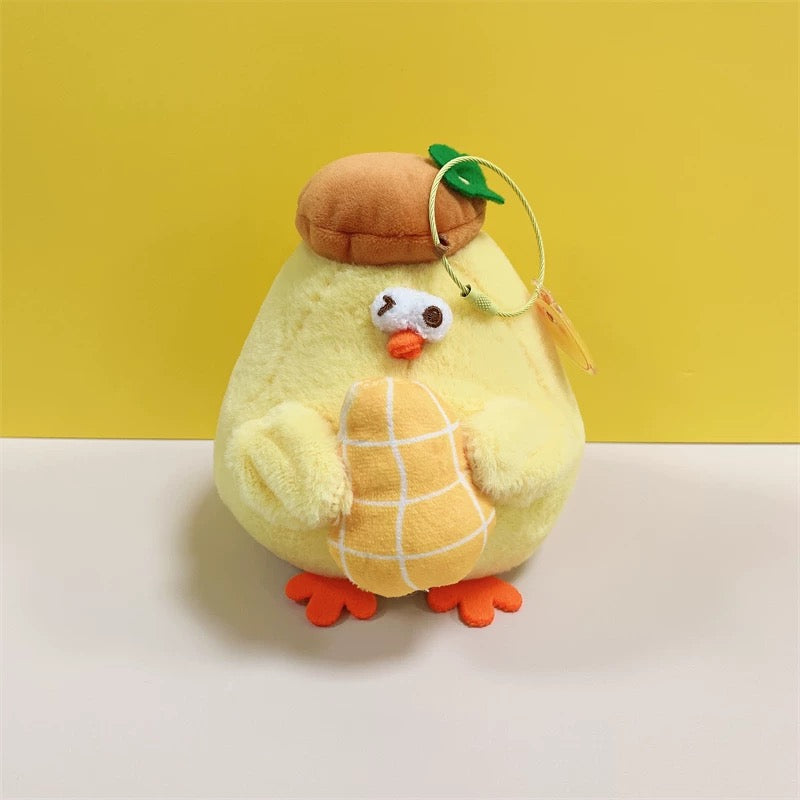 Lovely Chicken Fat Dundun Plush Doll Big Keychain | Wealth Dun Dun Set of 5 - Children Gift Animal Plush Doll