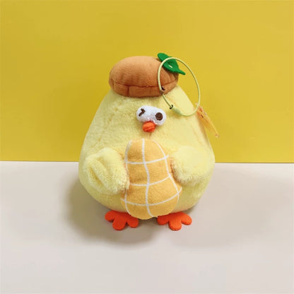 Lovely Chicken Fat Dundun Plush Doll Big Keychain | Wealth Dun Dun Set of 5 - Children Gift Animal Plush Doll