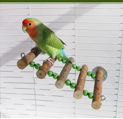 15x18cm Forest Style Natural Tree Branch Climbing Platform Parrot Bird Toys Organic Bird Cages Accessories Lovebird Budgie Pacific Parrotlet