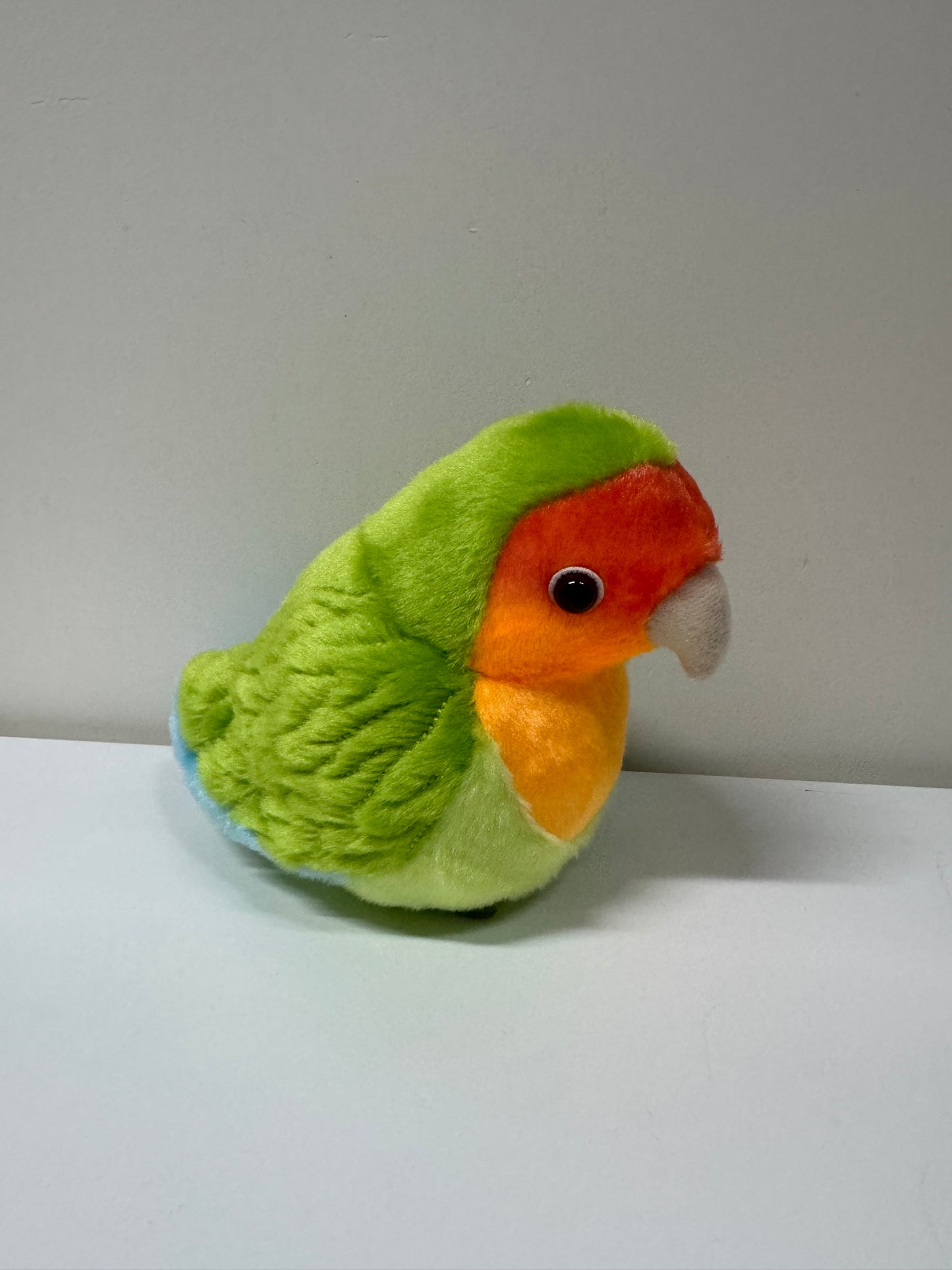 12.5cm Lovely Cockatiel Plush Doll | Peachfaced Lovebird  - Children Gift Animal Plush Doll