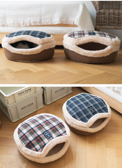 Classical Vintage Style Orange Brown Winter Paste Bun Cat Room | Cat House | Cat Bed | Cat Playground | Pet Furniture