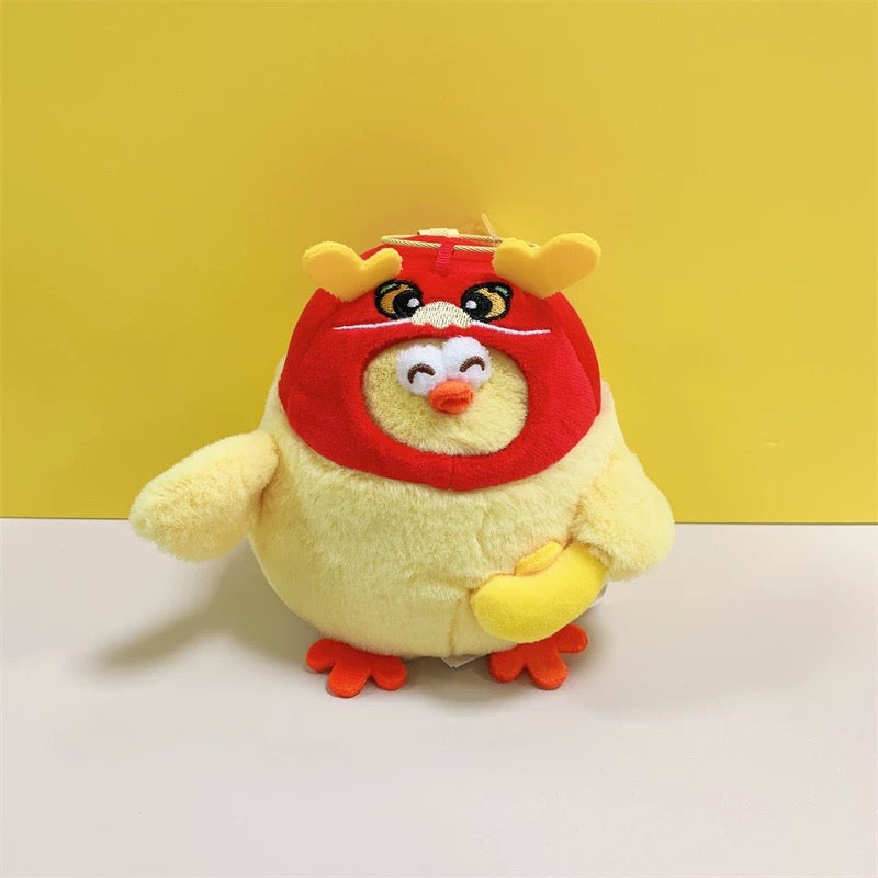 Lovely Chicken Fat Dundun Plush Doll Big Keychain | Wealth Dun Dun Set of 5 - Children Gift Animal Plush Doll