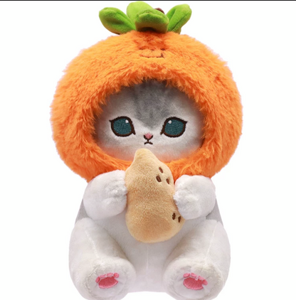 Japan Artist Mofusand Cat Neko Chinese Good Fortune Style | 10cm 19cm 30cm - Mascot Plush Doll Keychain