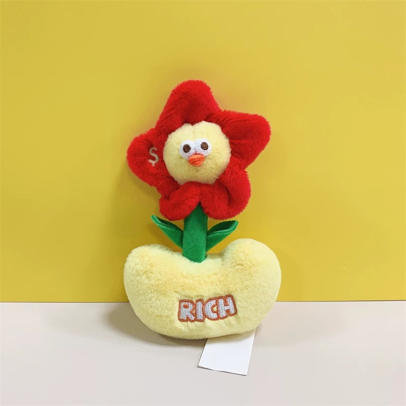 Lovely Chicken Fat Dundun Plush Doll Big Keychain | Wealth Dun Dun Set of 5 - Children Gift Animal Plush Doll