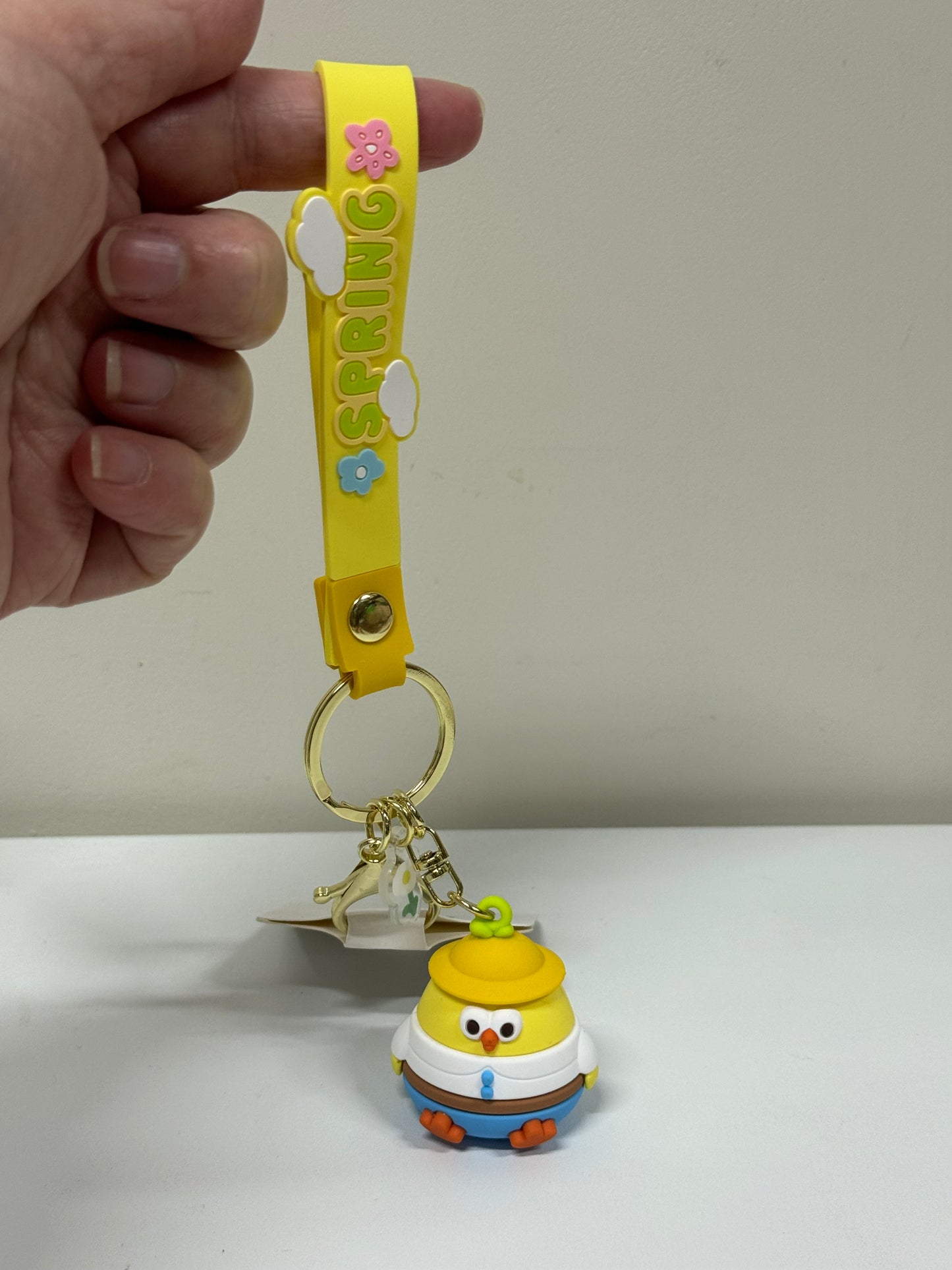 Lovely Chicken Fat Dundun Plastic Keychain | Picnic DunDun Chick  - Children Gift Animal Lanyards