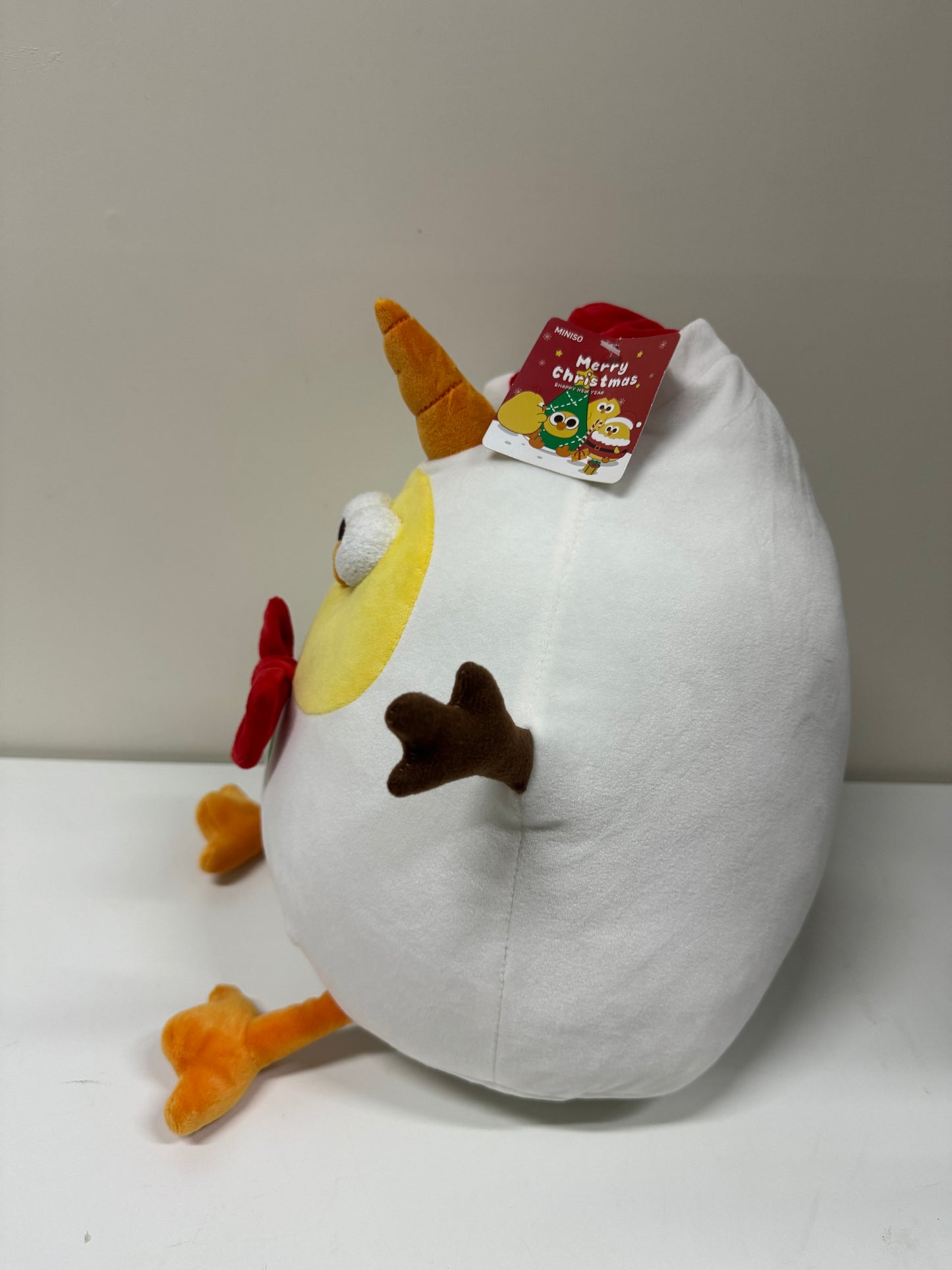 Lovely Chicken Fat Dundun Xmas Plush Doll | Snowman Chick - Children Gift Animal Plush Doll