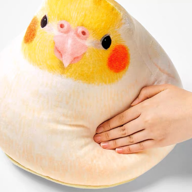 30x28cm Japan Parrot Cushion | Budgie Lovebird Cockatiel - Cute Kawaii Japan Bird Home Decor