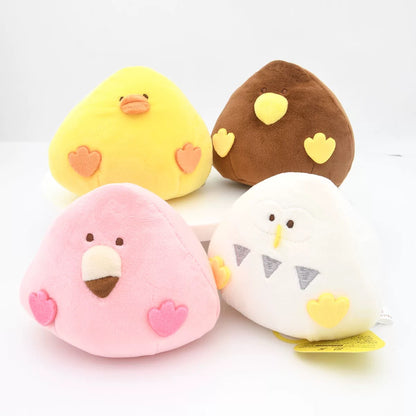 Japan Yell Bird Collection Plush Keychain | Rice Ball Chicken Penguin Owl Flamingo Kiwi Shoebill - Lovely Animal Bird Collection