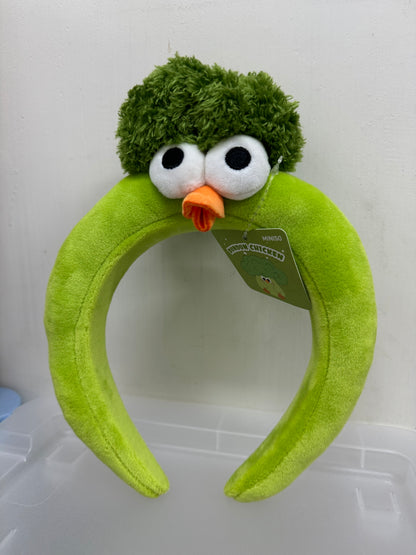 Lovely Chicken Fat Dundun Plush Headband | Broccoli Chick - Children Gift Animal Face Make up Clean Up