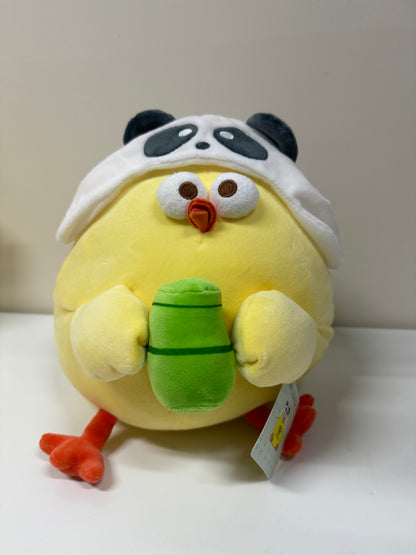 Lovely Chicken Fat Dundun Plush Doll | Panda with Bamboo Chick - Children Gift Animal Plush Doll