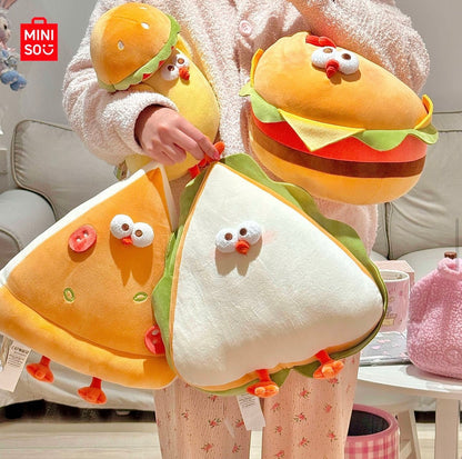 Lovely Chicken Fat Dundun Foods Plush Doll | Sandwich Chick - Children Gift Animal Plush Doll