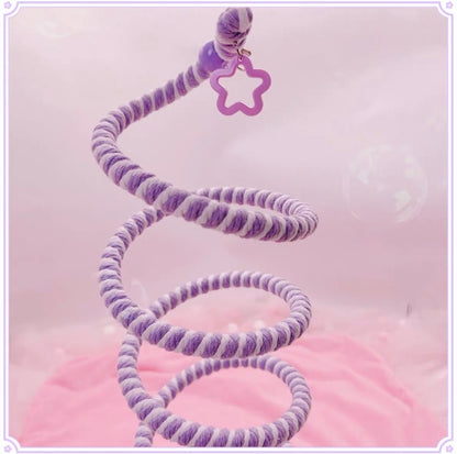 100-180cm Kawaii Style Pastel Star Climbing Rope Parrot Birdie Toy for Small Medium Parrot - can custom order