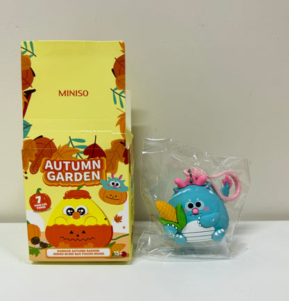 Lovely Chicken Fat Dundun Autumn Garden Plastic Keychain | Dungon Blue Dragon - Children Gift Animal Blind Box