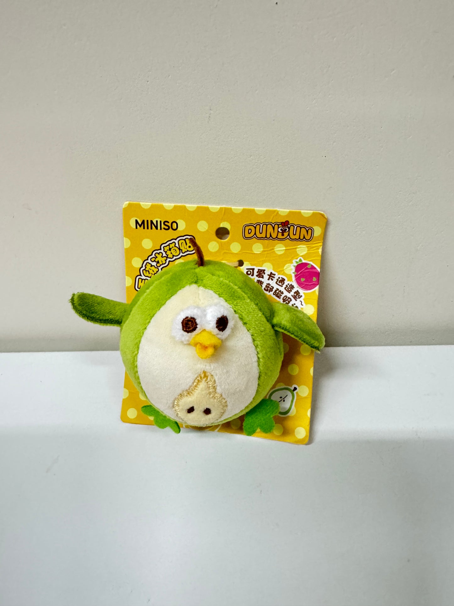 Lovely Chicken Fat Dundun Plush Magnet | Dragon Fruit Pear Banana Watermelon - Children Gift Animal Mini Plush Doll