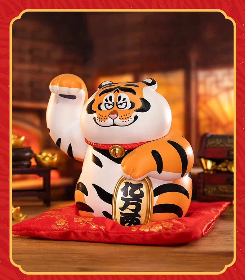 Funism Alexander The Fat Tiger | Lucky Maneki Tiger Figure - Toy Collection Collectable Toys