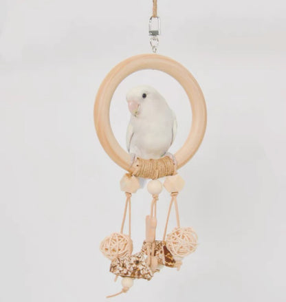 25x12cm Dream Catcher Toy & Swings Bird Bites Hanging Toy Handmade Bird Toys Organic Bird Cages Accessories