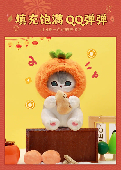 Japan Artist Mofusand Cat Neko Chinese Good Fortune Style | 10cm 19cm 30cm - Mascot Plush Doll Keychain