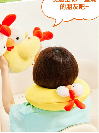 The Green Party Lovely Chicken A Cup Chicken | Plush Doll Keychain Plush Bag Neck Pillow - Children Gift Animal Plush Doll Kawaii Accessories