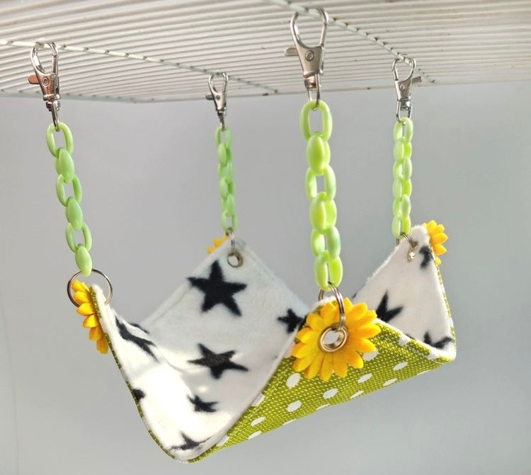 20x20cm Handmade Sunflower Hammock for Parrot Bird Toys Organic Bird Cages Accessories Lovebird Budgie Pacific Parrotlet Small Animals