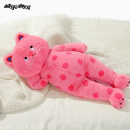 Lovely Cat Big and Giant Plush Doll | Pink with Dot Black- 60cm 100cm Soft Big Plush Doll Children Girl Gift Kitten Neko