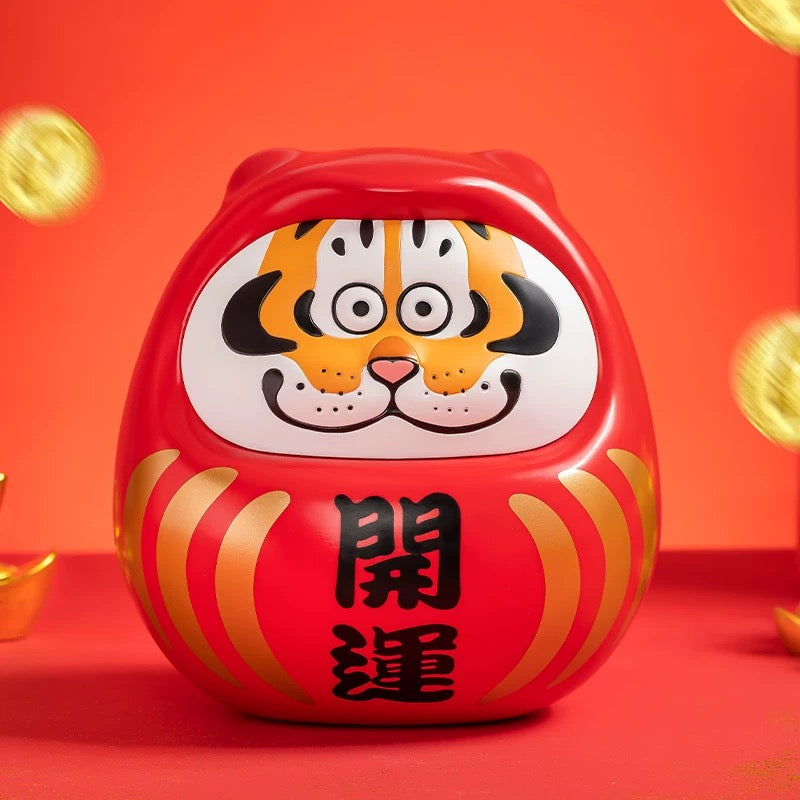 Funism Alexander The Fat Tiger | Lucky Daruma Tiger Power Figure - Toy Collection Collectable Toys