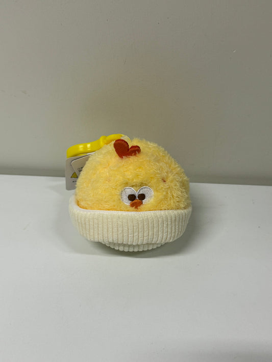 Lovely Chicken Fat Dundun Plush Doll Keychain | Egg Tart - Children Gift Animal