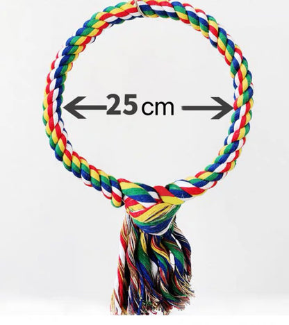 25cm Giant Rope Swings Hanging Natural Parrot Birdie Toy for Medium Large Size Parrot Cages Accessories