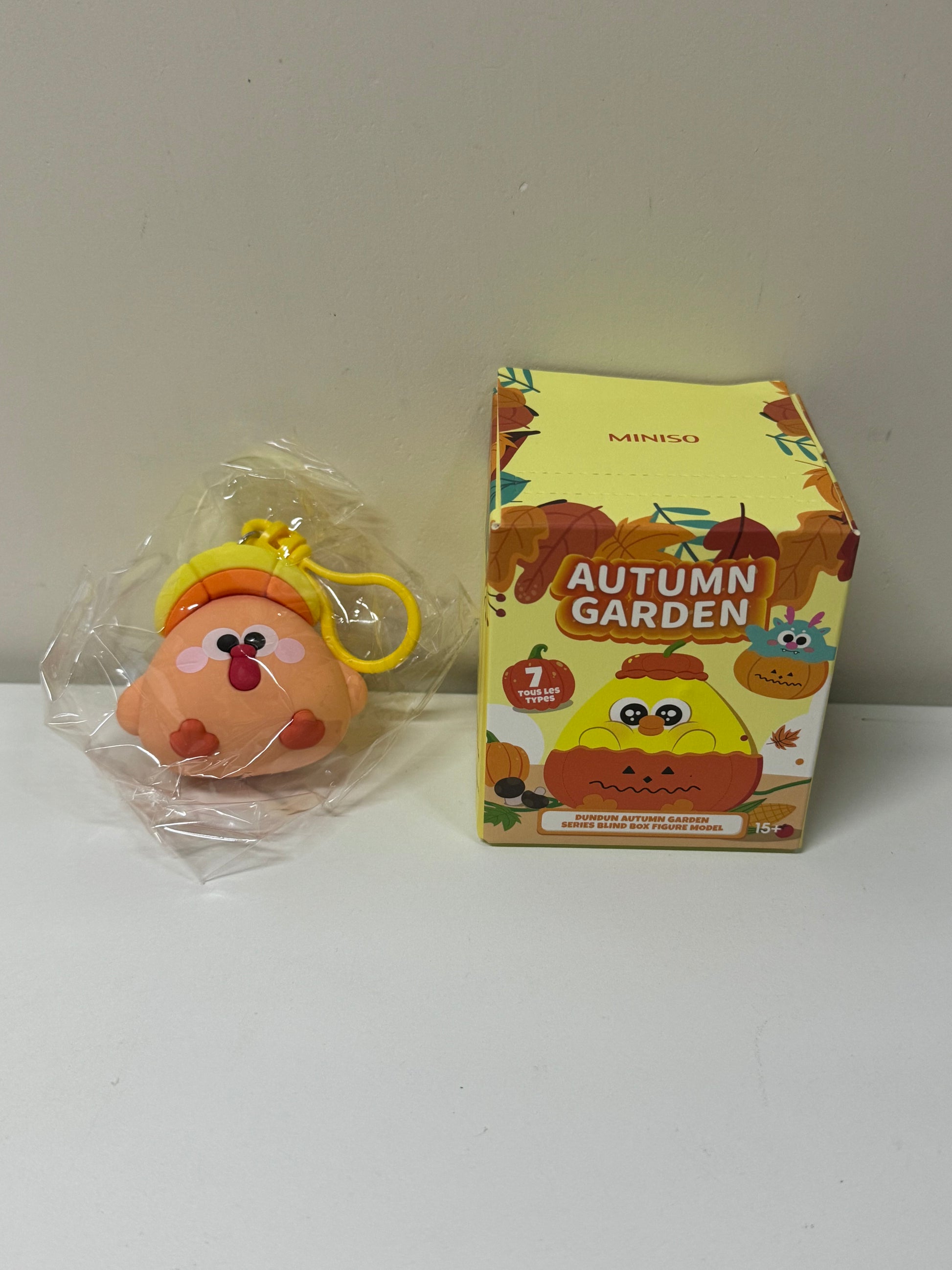 Lovely Chicken Fat Dundun Autumn Garden Plastic Keychain | Turkey Chicken - Children Gift Animal Blind Box