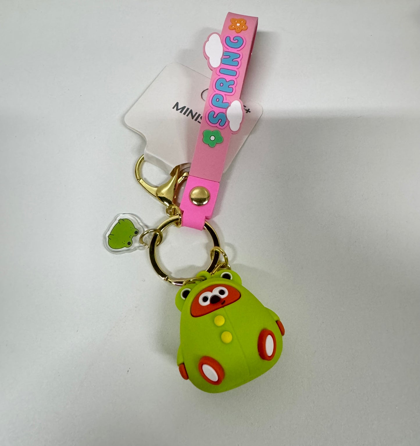 Lovely Chicken Fat Dundun Plastic Keychain | Dunny Frog - Children Gift Animal Lanyards