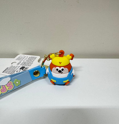 Lovely Chicken Fat Dundun Plastic Keychain | Dunny with DunDun Chick Hat - Children Gift Animal Lanyards