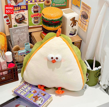 Lovely Chicken Fat Dundun Foods Plush Doll | Sandwich Chick - Children Gift Animal Plush Doll