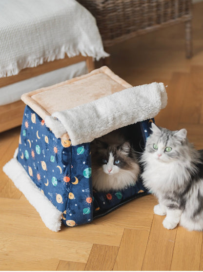 Little Blue Tent Cat Room | Cat House | Cat Bed | Cat Playground | Puppy Bed | Pet Furniture | Bunny Rabbit House