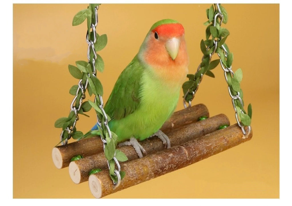 15x21cm Forest Style New Design Big Swings Natural Tree Branch Parrot Bird Toys Organic Bird Cages Accessories Lovebird Budgie Pacific Parrotlet