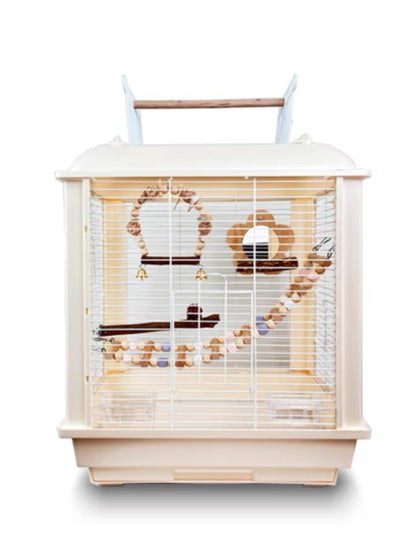 55x48x35cm New Design Viewful Bird Cage | 4 Sides Mesh or ABS + 3 Mesh - suitable for Small and Medium Parrot