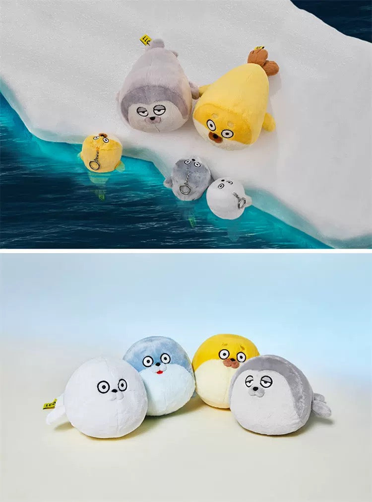 Lovely Seal Sealook Plush Doll | 001 Blue 002 Yellow 011 Grey 031 White - Children Gift Animal Plush Doll