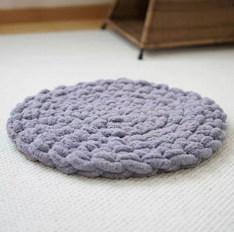 Handmade Knitting Soft Cushion Mat | Cat Bed | Cat Playground | Puppy Bed | Pet Furniture | Bunny Rabbit Mat